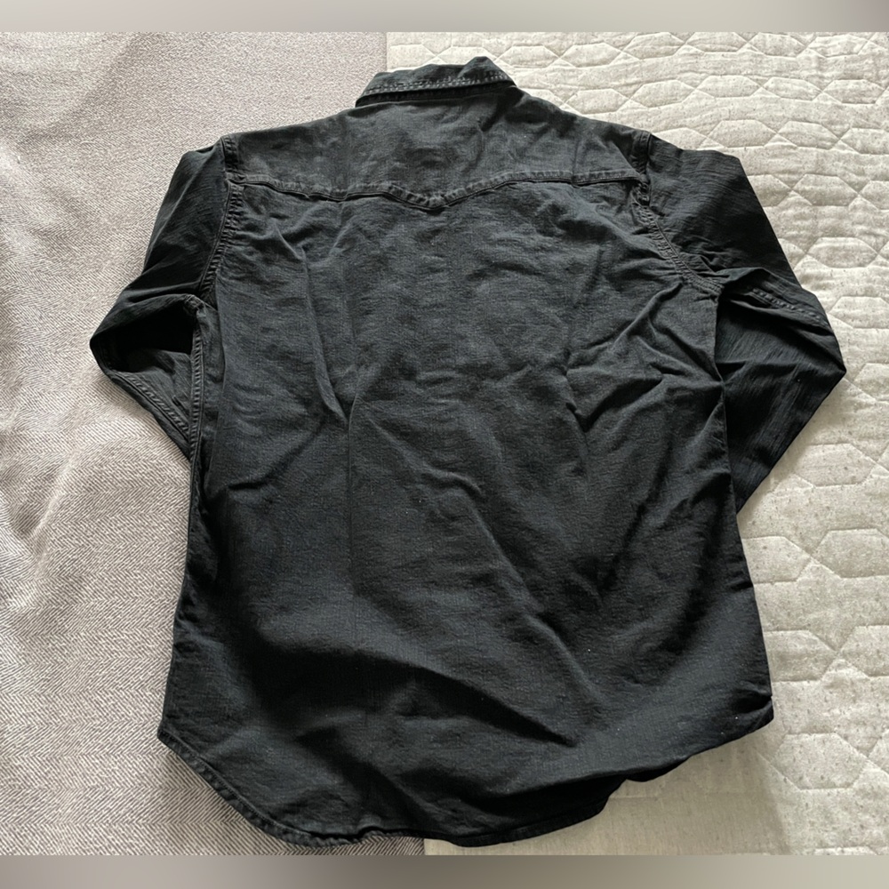Dstld Black Button Down Size Small - image 5